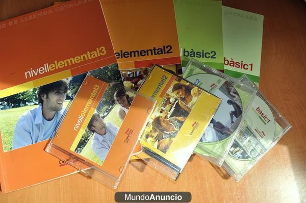 Vendo libros + CD Catalan nivells BASIC, ELEMENTAL