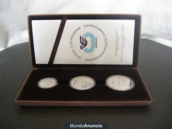 monedas de plata Olimpiadas Grecia 1982