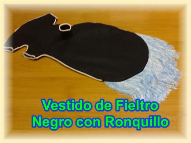 Vendo vestido negro con ronquillo para gaita