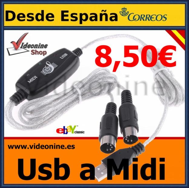 USB A MIDI CONVERTIDOR PC  VISITA NUESTRA TIENDA.