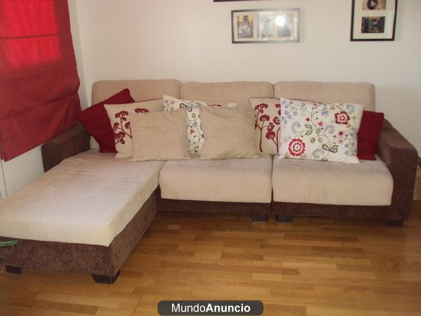 Vendo sofa 3 cuerpos con chaiselongue