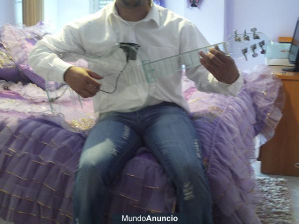GUITARRA DE CRISTAL SONIDO INCREIBLE