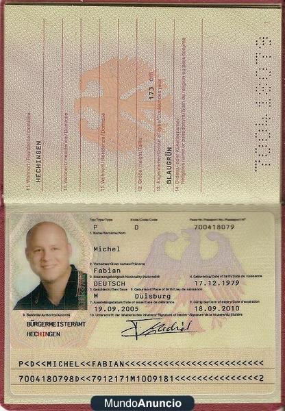 Pasaporte y carnet de conducir