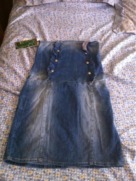 Buscadisimo vestido vaquero de Bershka. Talla L