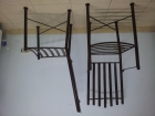 Se venden 4 sillas de hierro forjado artesanales estilo señorial en buenas condiciones - mejor precio | unprecio.es
