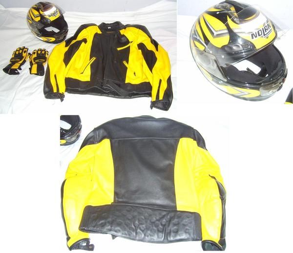 Chaqueta - casco - guantes para moto