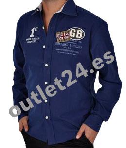 HACKETT - Modelo: England - Bonito camisa- Color: Azul escuro/NAVY - Ropa de Marca