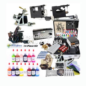 Kit de tatuar tintas starbrite +maquinas rotativas