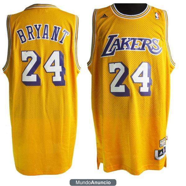 NBA camisetas revolution30 Nuevos tejidos Bordado ropa de baloncesto Lakers el 24 de Kobe
