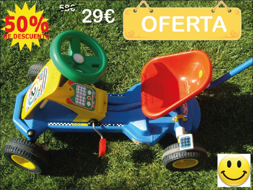 ¡Oferta! Kart a pedales para niño/a [50% dto]