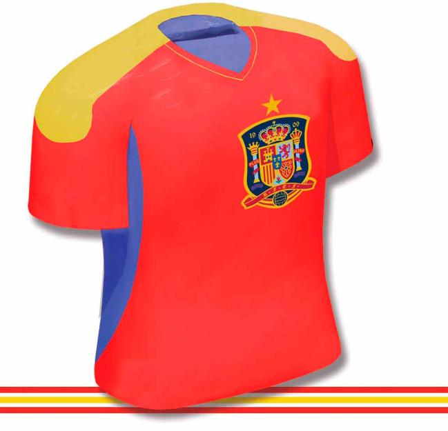 Hucha con forma de camiseta de LA ROJA