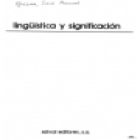 Lingüística y significación (entrevistas a Roman Jakobson y André Martinet) - mejor precio | unprecio.es