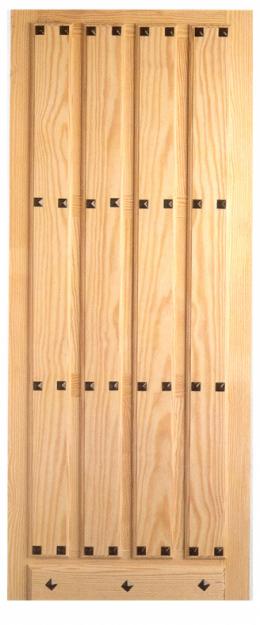 puertas de calle de madera maciza