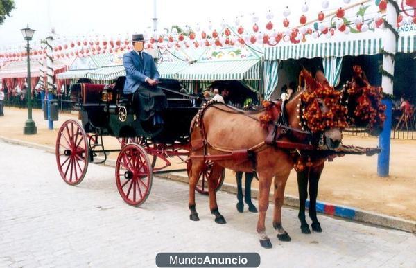 ALQUILER COCHE DE CABALLOS-FAETON PARA FERIA SEVILLA