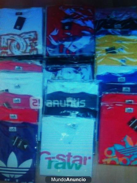 LOTE DE 100 CAMISETAS DE MARCA A 5€ UNIDAD
