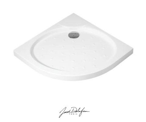 Jacob Delafon - Plato de ducha de porcelana angular 90x90