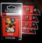 Ocasion: 5 cartuchos color lexmark 26 color, sin abrir. - mejor precio | unprecio.es