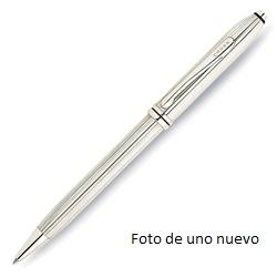 Boligrafo cross plata de ley