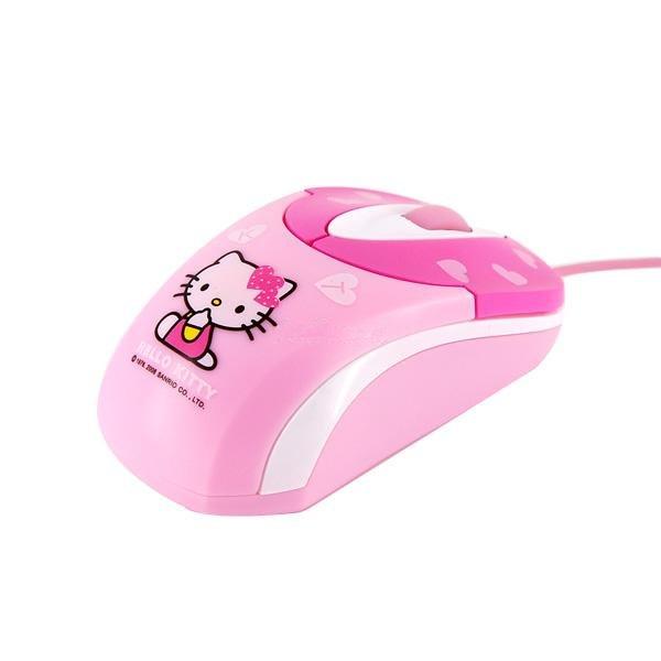 Raton Optico Hello Kitty Rosa