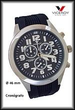 RELOJ CRONOGRAFO VICEROY RESISTENTE AL AGUA, ACERO, wrist watch chrono waterproof 50 mt