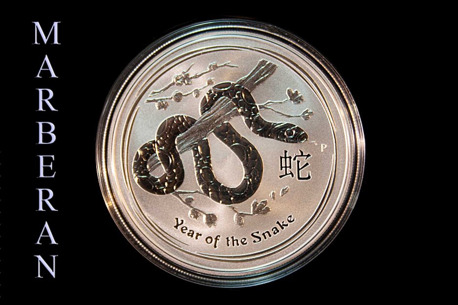 Moneda de plata del horóscopo año chino de la serpiente