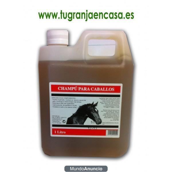 Champú de caballos