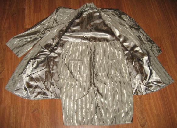 Traje chaqueta fantasia de raso