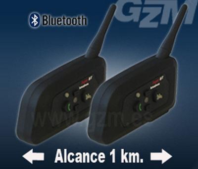 Par Intercomunicador bluetooth para 6 motos nuevo