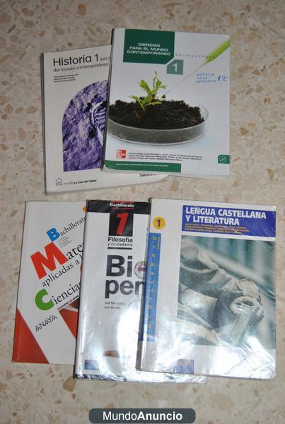 VENDO LIBROS 1º Y 2º BACHILLER, 10€/LIBRO