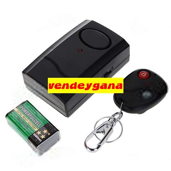 ALARMA HOGAR AUTOINSTALABLE SENSOR VIBRACION Y MANDO