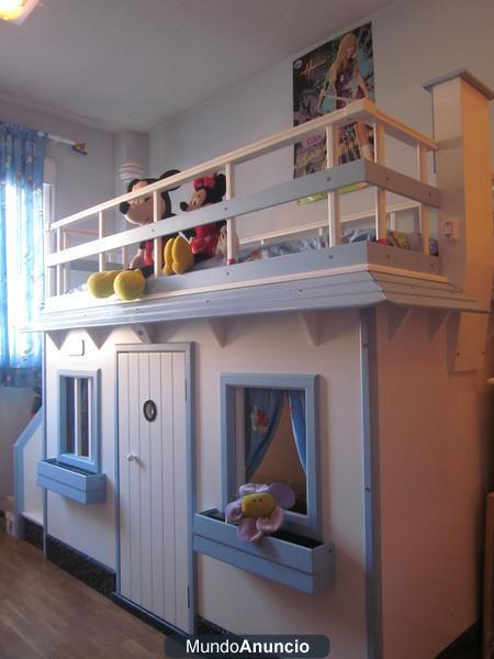 Cama casita vtv perfecto estado
