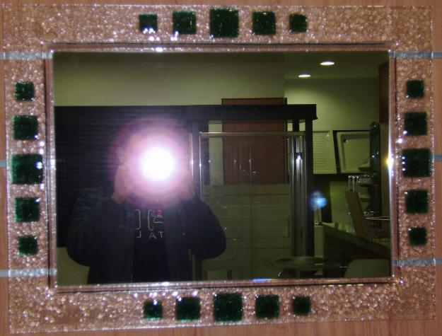Se venden esejos de cristal decorados