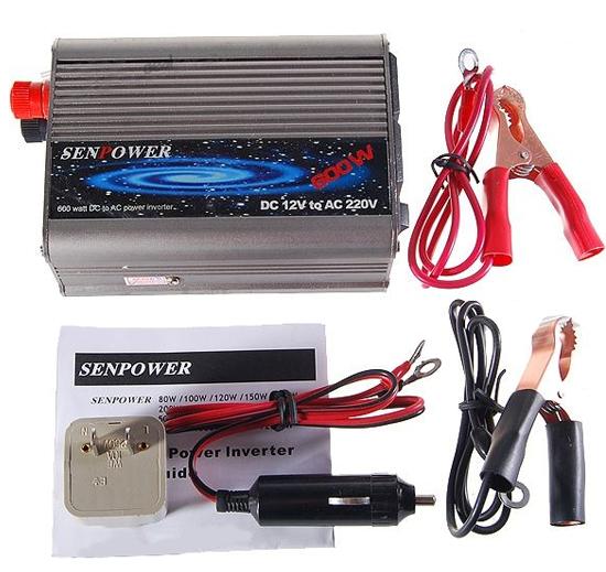 Convertidor de Tensión 12V a 220V - 300W para coche