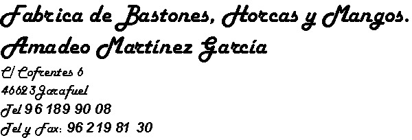 Fabrica de bastones y horcas amadeo martinez