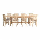 Mesa de comedor 2, 20 m x 1 m, extensible a 2, 65 m - mejor precio | unprecio.es