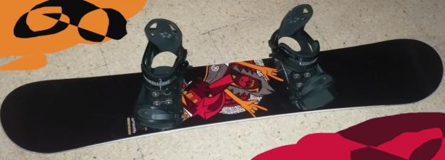 Tabla Snowboard + fijaciones + casco (snowboard, bindings, helmet)