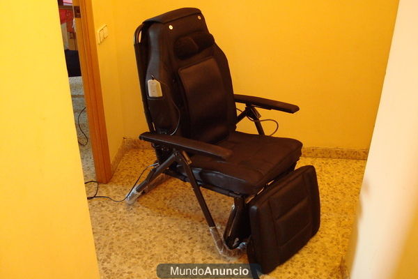 Se vende silla de masajes y palos de golf antiguos