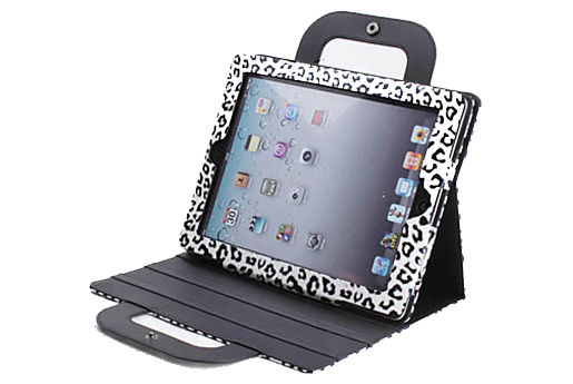 -60% Funda con soporte de leopard de mano para nuevo iPad 3º generación / iPad 2