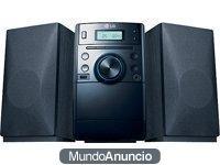 LG XC14 - Minicadena (reproductor de CD, MP3 y WMA, radio FM, 2x 5 W, USB 2.0), color negro