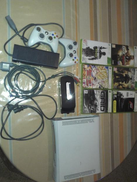 Xbox360 con accesorios y juegos