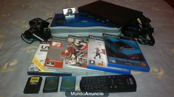 PS2 SLIM + EXTRAS