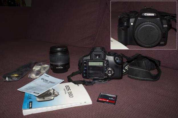 Vendo Canon EOS 350D + objetivo 18-55mm y accesorios