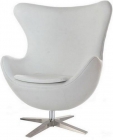 Sillón CHAIR EG-219, diseño, cromado, tapizado blanco. - mejor precio | unprecio.es