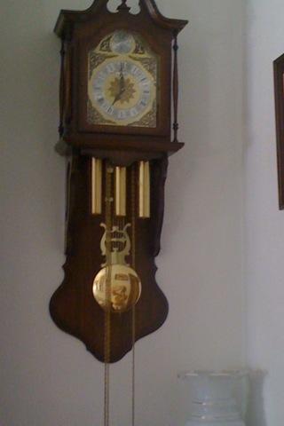 vedno reloj antiguo de pared de 3 pendulos