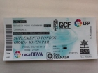 Vendo entrada Granada CF - Real Madrid CF para el dia 2/2/2013 - mejor precio | unprecio.es