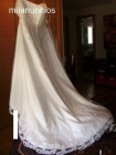 Oportunidad!!! precioso vestido de cola,ideal para boda civil 200€ - mejor precio | unprecio.es