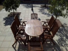 Chollo ! conjunto mesa y sillones de teka jardin - mejor precio | unprecio.es