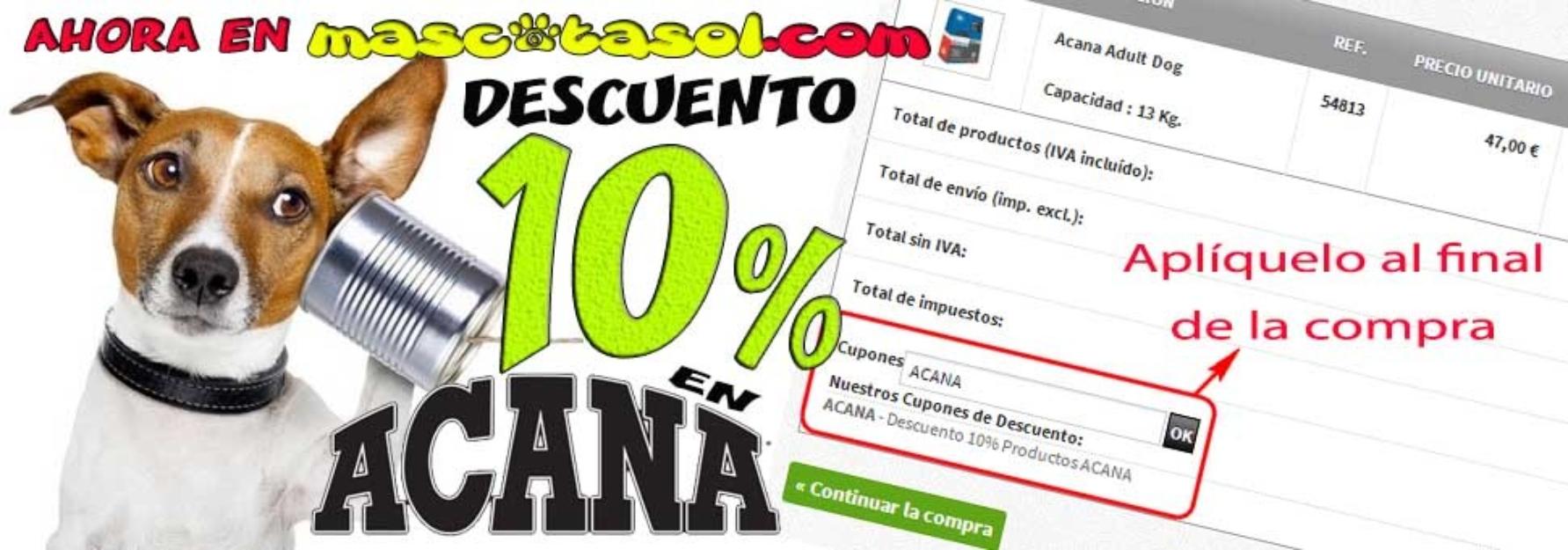 Pienso Acana Descuento 10%