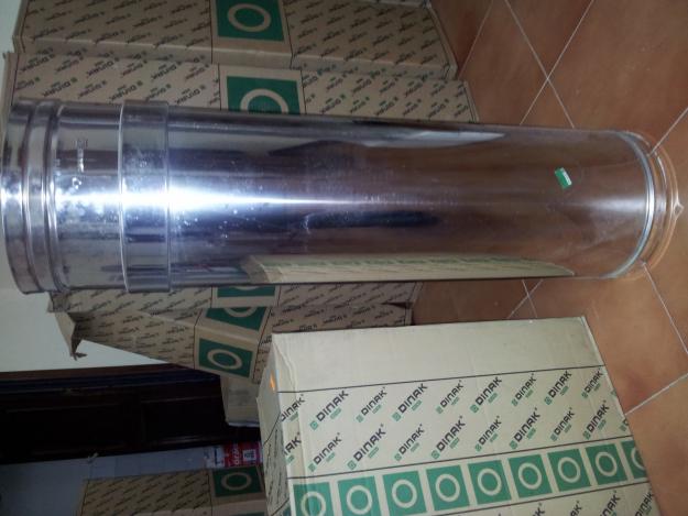 Tubo chimenea acero inox 250mm (SIN DESEMBALAR)