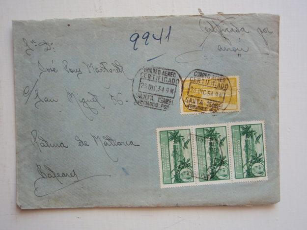 SELLOS DE CORREO AEREO PARA TERRITORIOS ESPAÑOLES DEL GOLFO DE GUINEA.(1954)